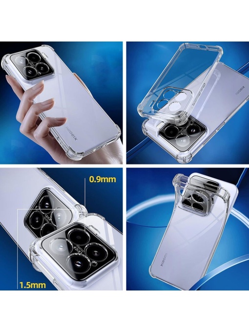 Прозрачен калъф Antishock за Xiaomi Mi 15 Pro