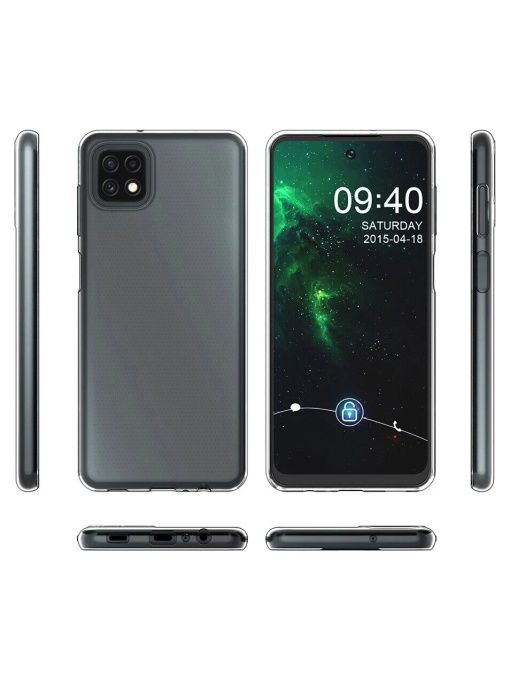 Прозрачен калъф TPU HQ за Samsung A22 5G със защита от удари и надрасквания