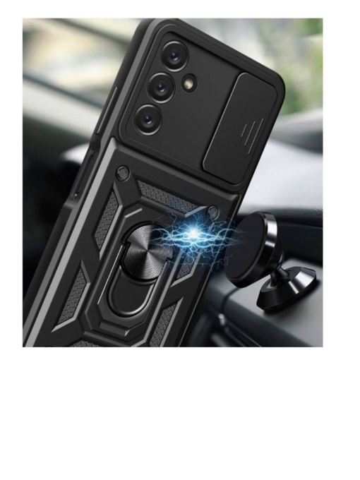 Противоударен черен калъф Camera Cover за Samsung S24 Plus със защита от удари и надрасквания