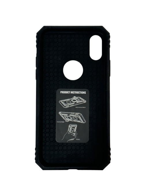 Противоударен черен гръб Zore Camera Cover за IPHONE XS Max