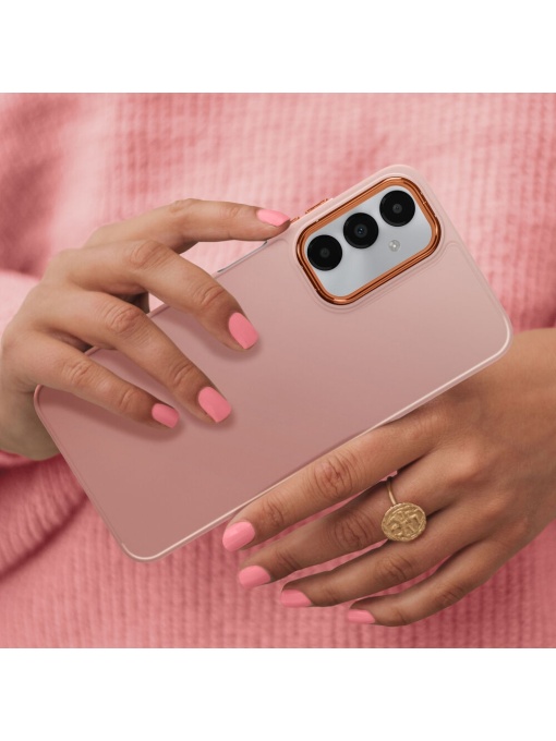 Светло Розов гръб Satin Case за Samsung A05s със защита от удари и надрасквания