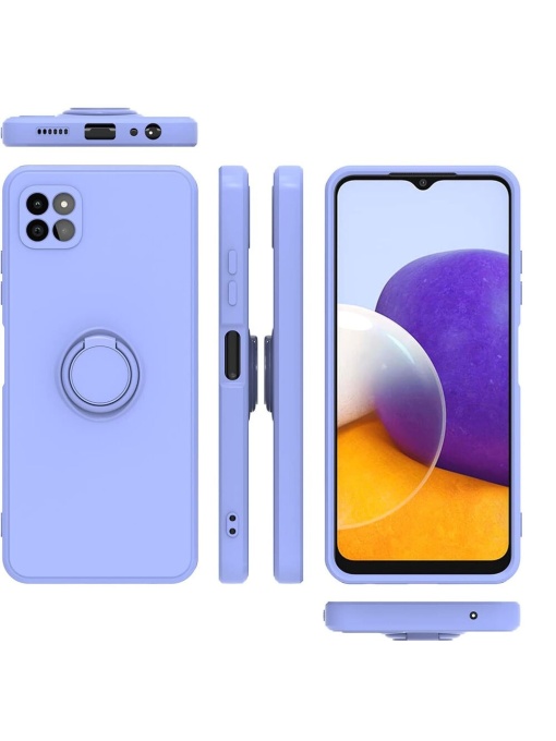 Светло Син калъф Ring Silicone Venus за Samsung A22 5G