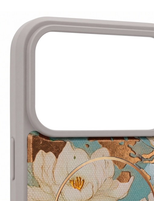 Сив гръб с декупаж и MagSafe "Golden Autumn" за iPhone 17 Pro Max - Img 4