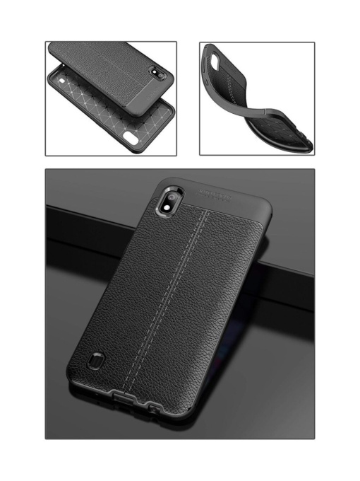 Силикон калъф Leather Autofocus за Samsung A10