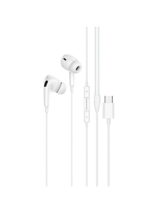 Слушалки BOROFONE BM80 PRO ELEGANT с микрофон Бели TYPE C от GSMprotect.bg