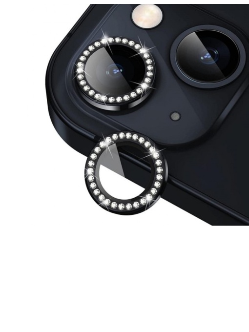 Стъклен Протектор с камъчета за камера за iPhone 16 Pro Max с олеофобно покритие против отпечатъци