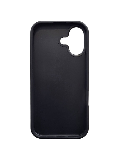 Черен Силиконов Гръб с Декупаж Guess Design 2HC за iPhone 17