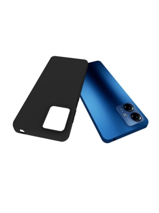 Черен силиконов калъф Candy Matt za Motorola G14 със защита от удари и надрасквания