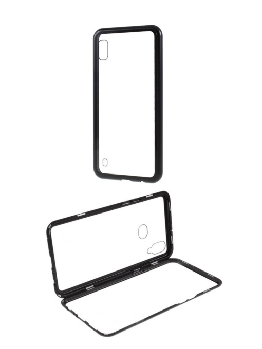 360 Стъклен кейс с Магнитна Метална Рамка за Samsung A10