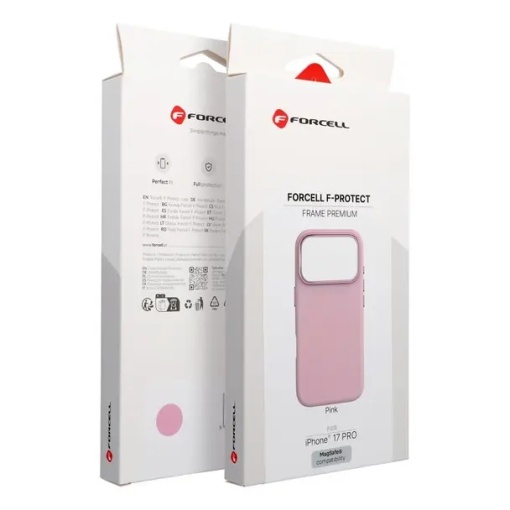 Case for iPhone 18 Pro Max Forcell F-Protect Frame Premium compatible with Magsafe pink - Img 9