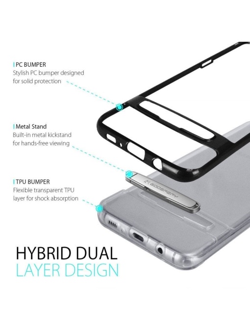 Dream Bumper с PVC кант и стойка за Samsung S8 Plus със защита от удари и надрасквания