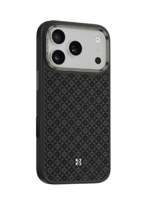 Kevlar Benks Case MagSafe with silicone за iPhone 17 Pro black с прецизни изрязвания за камера и бутони