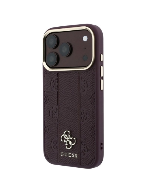 Original Guess Case за 17 Pro съвместим с MagSafe, burgundy - Img 2