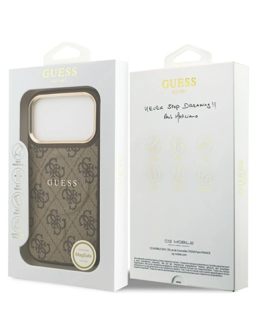 Original Guess Case за 18 Pro Max съвместим с MagSafe, brown - Img 8