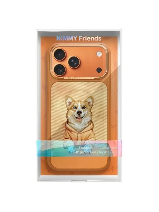 Оранжев Гръб с корги "Nimmy Case" за iPhone 17 Pro - Img 4