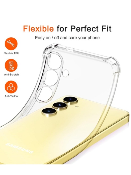 Прозрачен гръб ANTISHOCK за Samsung S24 Plus