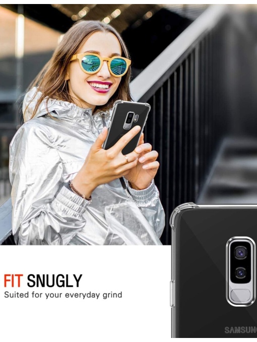 Прозрачен кейс ANTISHOCK за Samsung S9 Plus