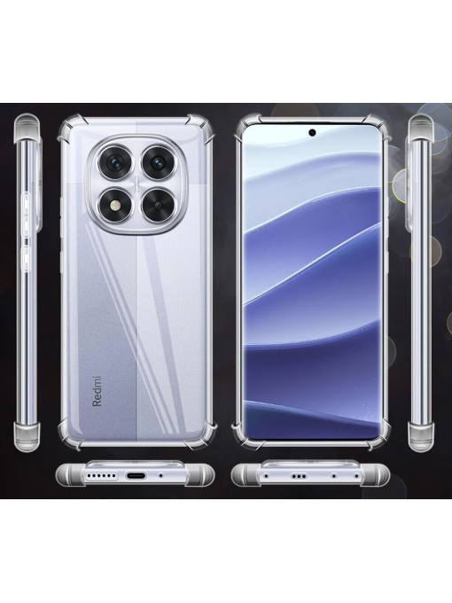 Прозрачен кейс Antishock за Xiaomi Redmi Note 14 Pro 5G