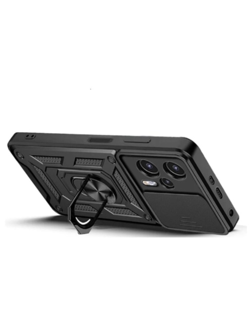 Противоударен черен кейс Camera Cover за Motorola Moto G13 G23