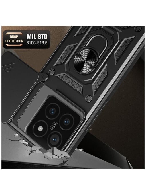 Противоударен черен гръб Camera Cover за Xiaomi Mi 15