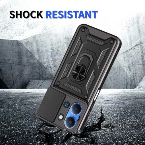 Противоударен черен калъф Camera Cover за Xiaomi Redmi 15C - Img 5