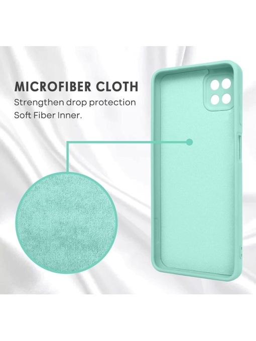 Светло Зелен калъф Ring Silicone Venus за Samsung A22 5G със защита от удари и надрасквания