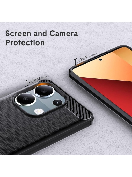 Силикон гръб Carbon за Xiaomi Redmi Note 14S