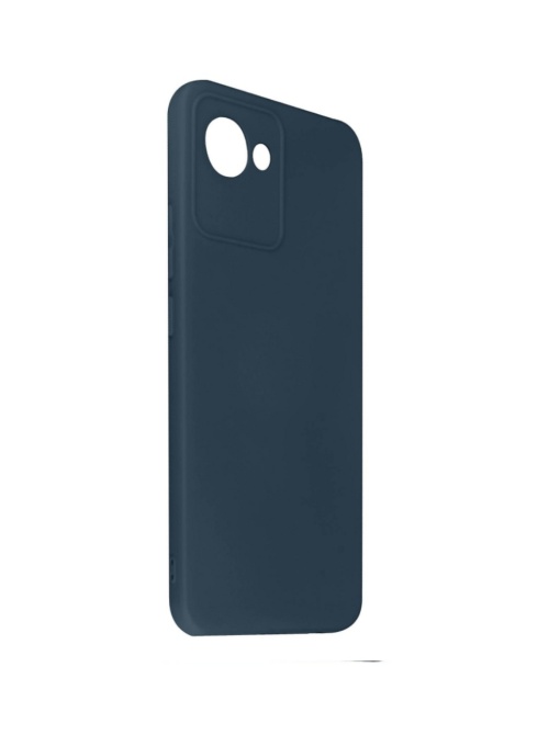 Син силиконов кейс POLY за Realme C30