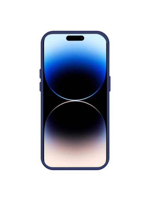 Син Mag Safe с предпазно стъкло на камерата за iPhone 16 Pro с тънък профил и лек дизайн