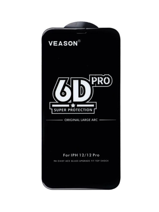 Стъклен противоударен протектор 6D Full glue за Xiaomi Redmi 13C за защита на дисплея от удар