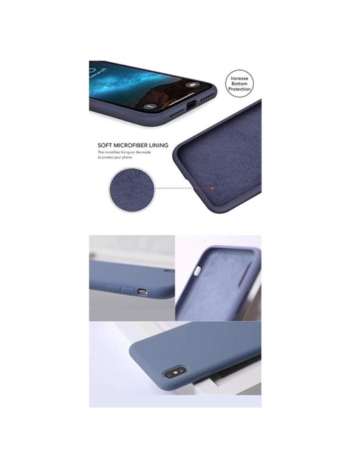 Тъмно Син Силиконов калъф POLY за Samsung A12