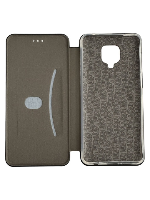 Черен калъф тип тефтер за телефон MP Forcell за Xiaomi Redmi Note 9s Note 9 Pro с място за карти и банкноти