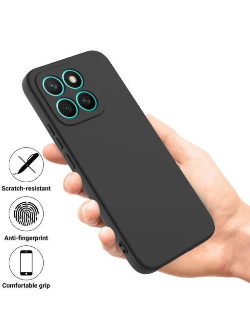 Черен силиконов калъф POLY за Honor X8c