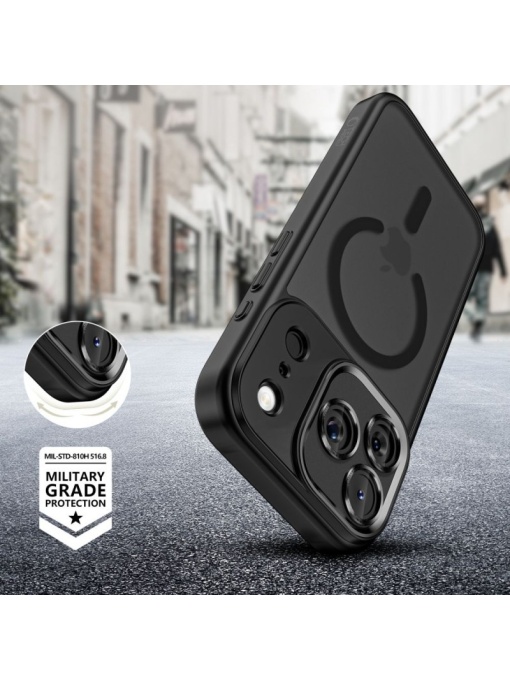 Черен Mag Safe с предпазно стъкло на камерата за iPhone 17 Pro - Img 5