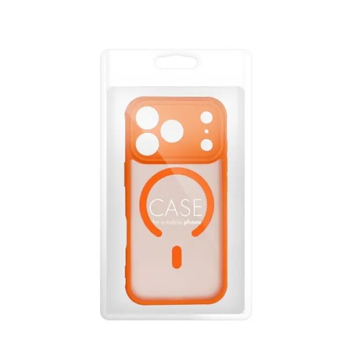 Case for iPhone 16 PRO MAX Full Matte Mag Cover compatible with MagSafe orange - Img 5