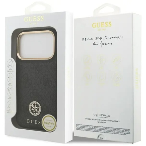 GUESS case for IPHONE 18 Pro compatible with MagSafe black - Img 7