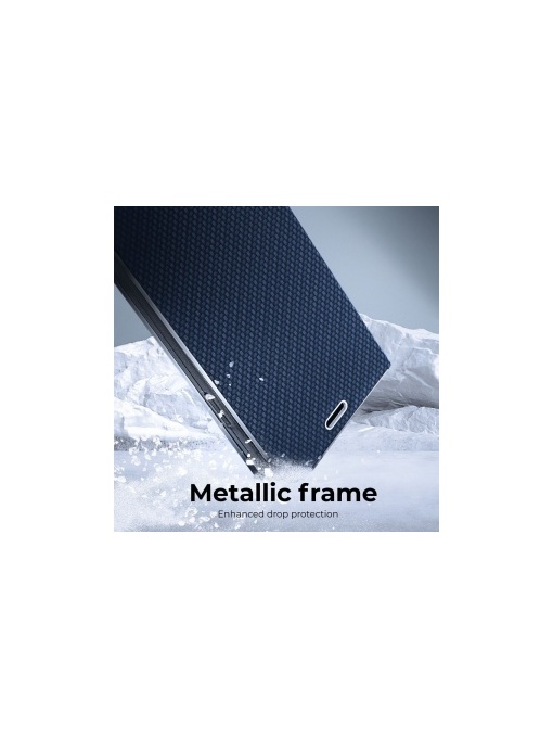Kалъф тефтер син CARBON WITH FRAME за Samsung A36 - Img 3