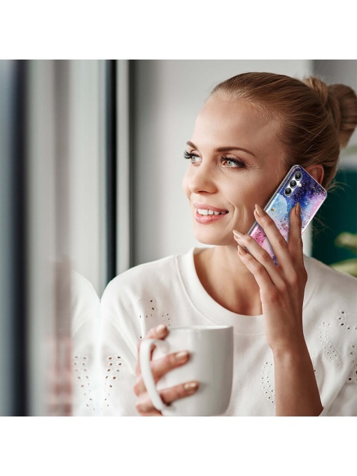 Елегантен ВИСОКОКАЧЕСТВЕН силиконов гръб Gold Glam за Samsung A13 5G