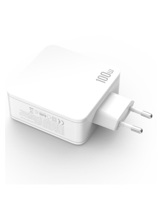 Зарядно у во XO CE14 с мощност 100W с три изхода 1 х USB 2 x USB C за бърз пренос на данни