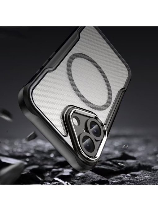 Карбонов Гръб Defender Carbon с MagSafe за iPhone 16