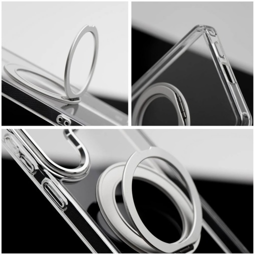 Кейс Frame Circle Stand за Samsung Galaxy A56, съвместим с MagSafe – черен - Img 3