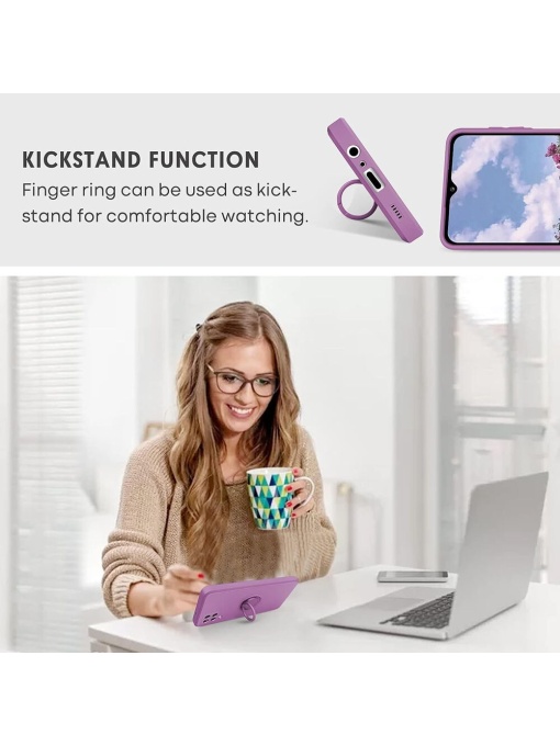 Лилав кейс Ring Silicone Venus за Samsung A12