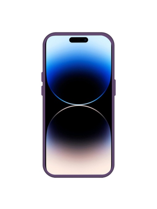 Лилав Mag Safe с предпазно стъкло на камерата за iPhone 16 Pro с тънък профил и лек дизайн