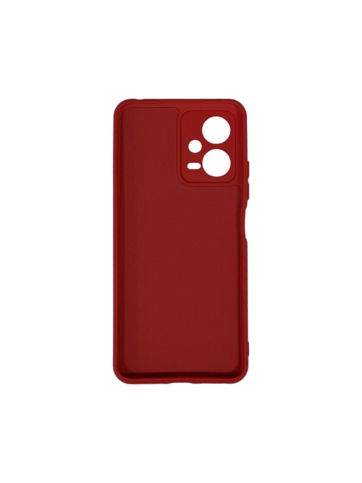 Нежен червен гръб Poly с велур отвътре за Xiaomi Redmi Note 12 5G