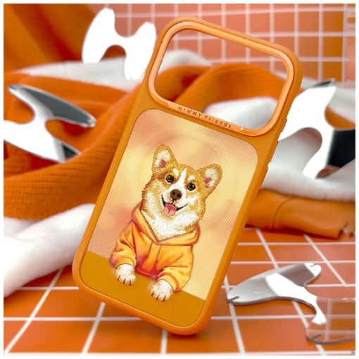 Оранжев Гръб с корги "Nimmy Case" за iPhone 18 Pro Max - Img 5
