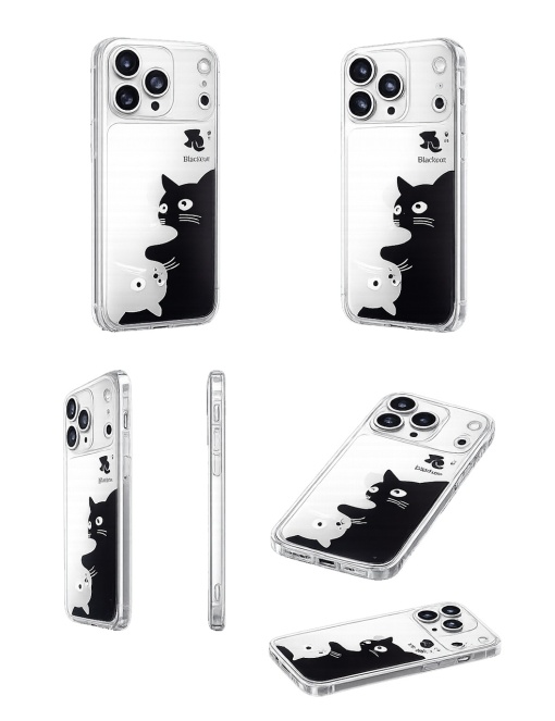 Прозрачен гръб с принт на котки Ultra Trendy Cat Case за iPhone 18 Pro - Img 2