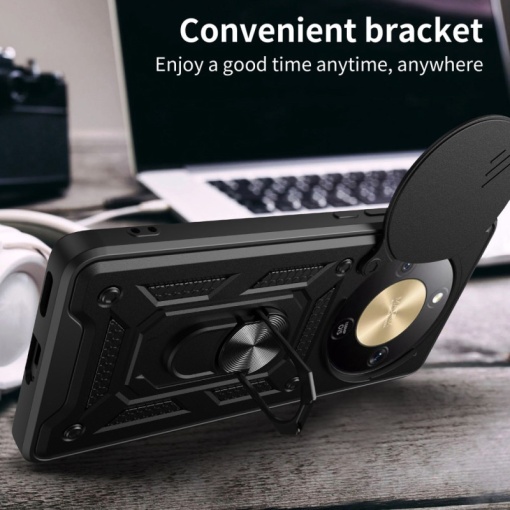 Противоударен черен калъф Camera Cover за Honor Magic 8 Lite - Img 3