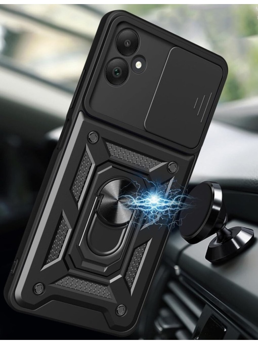 Противоударен черен кейс Camera Cover за Samsung A05s