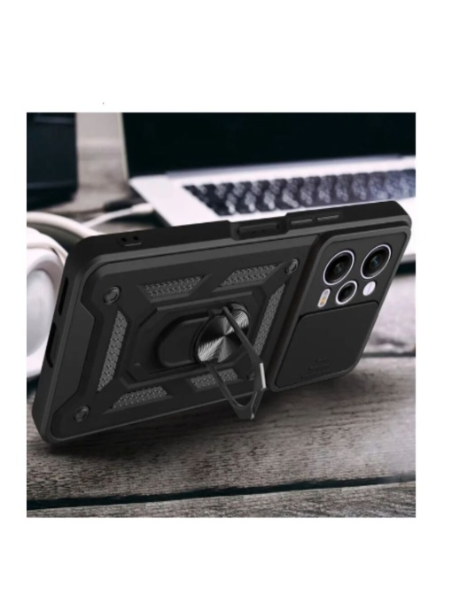 Противоударен черен кейс Camera Cover за Xiaomi Redmi Note 12 Pro