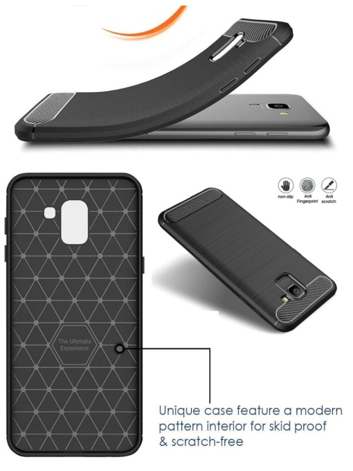 Силикон калъф Carbon за Samsung A6 2018